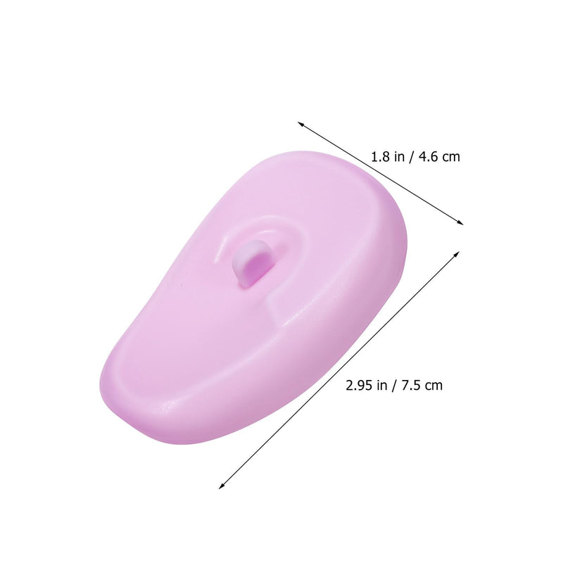 ULTECHNOVO Silicone Hair Coloring Ear Covers Ear Protectors for Hair Dryer Soft Non-Slip Hairdressing Earmuffs for Shower Swimming and Salon Use 4 Pairs