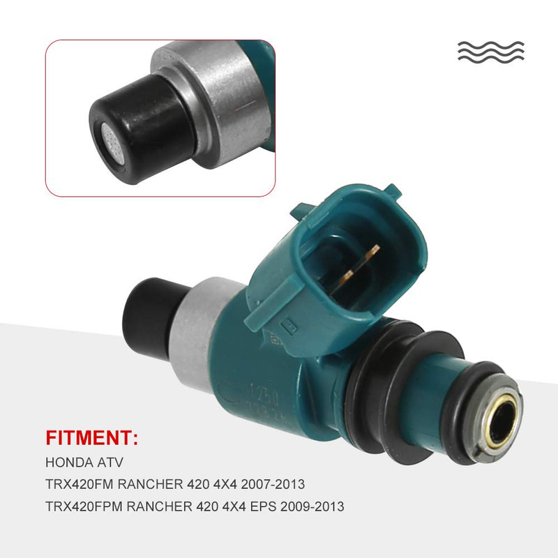 Fuel Injector IJ105/3 Replacement for Honda TRX420FM TRX420FPM Rancher 420 4X4 2007 2008 2009 2010 2011 2012 2013