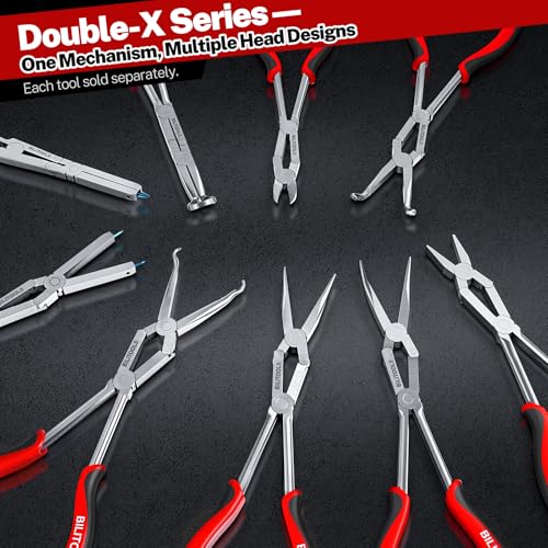 BILITOOLS 13" Extra Long Internal Snap Ring Pliers, Double Joint