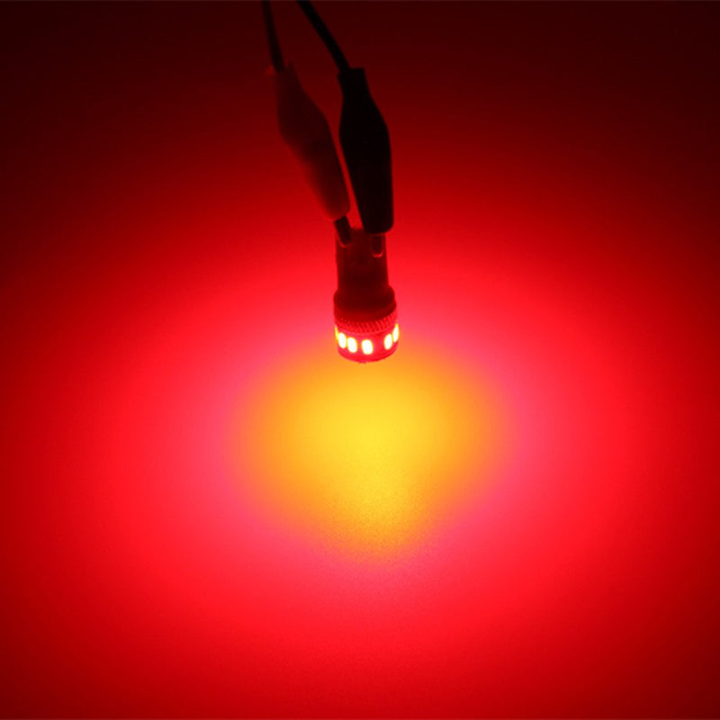Alla Lighting T10 168 194 LED Lights Bulbs W5W 2825, Super Bright Red 360° Cars, Trucks' Marker, Inner Tail, Interior Dome, Map, Trunk, Door Stepwell Lights Lamps, 12V 175 161 3014-SMD Pure Red