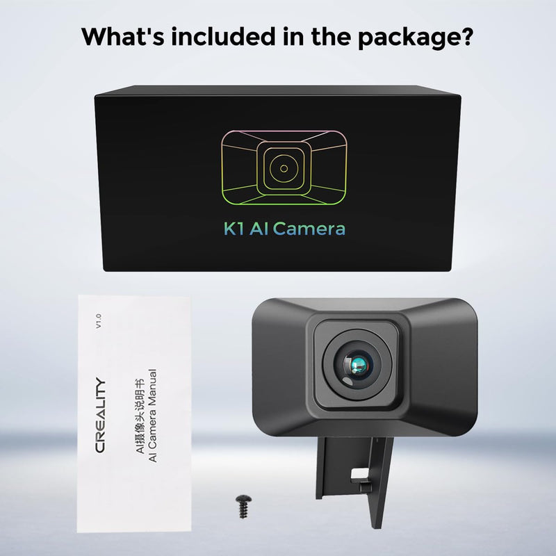 Creality K1 AI Camera 1080P HD Camera Compatible with K1, K1 SE and K1 Max 3D Printers - Real-time Monitoring on Your Phone and Enhanced Efficiency
