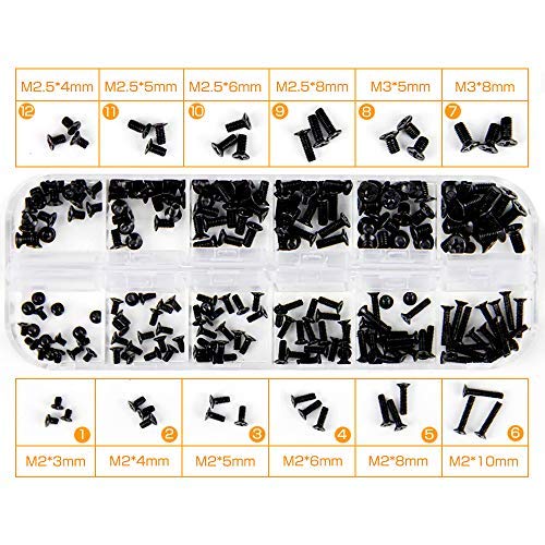 Laptop Screw Set Notebook M2 M2.5 M3 Replacement Screw Kit 240 Pieces for Dell Samsung IBM HP Sony Toshiba Gateway Acer Lenovo Laptops