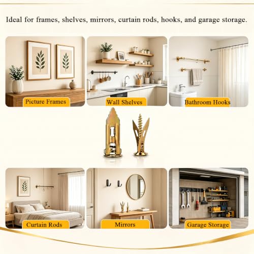 Self Drilling Drywall Anchors with Screws Kit, 400Pcs-0.43*1.17inch