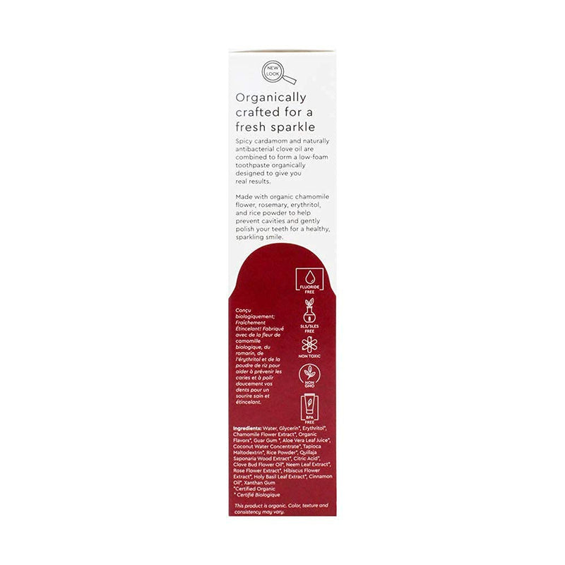 RADIUS Toothpaste, Clove Cardamom, 3 oz, USDA Organic Non-Toxic Chemical-Free Gluten-Free, Designed to Improve Gum Health & Prevent Cavities, Pack of 3 3 Ounce (Pack of 3)