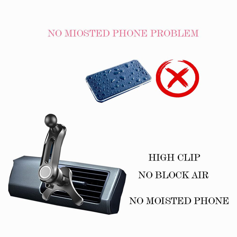 Black Demon Wireless Car Charge Holder, Cute Car Phone Mount Auto Clamp Black Demon