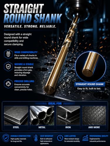 Hss Cobalt Drill Bit Set 3/8 in. x 6 in. Aircraft Extension Extra Long Deep Hole Drilling-3Pcs 3/8'x6" (3Pcs)-Cobalt