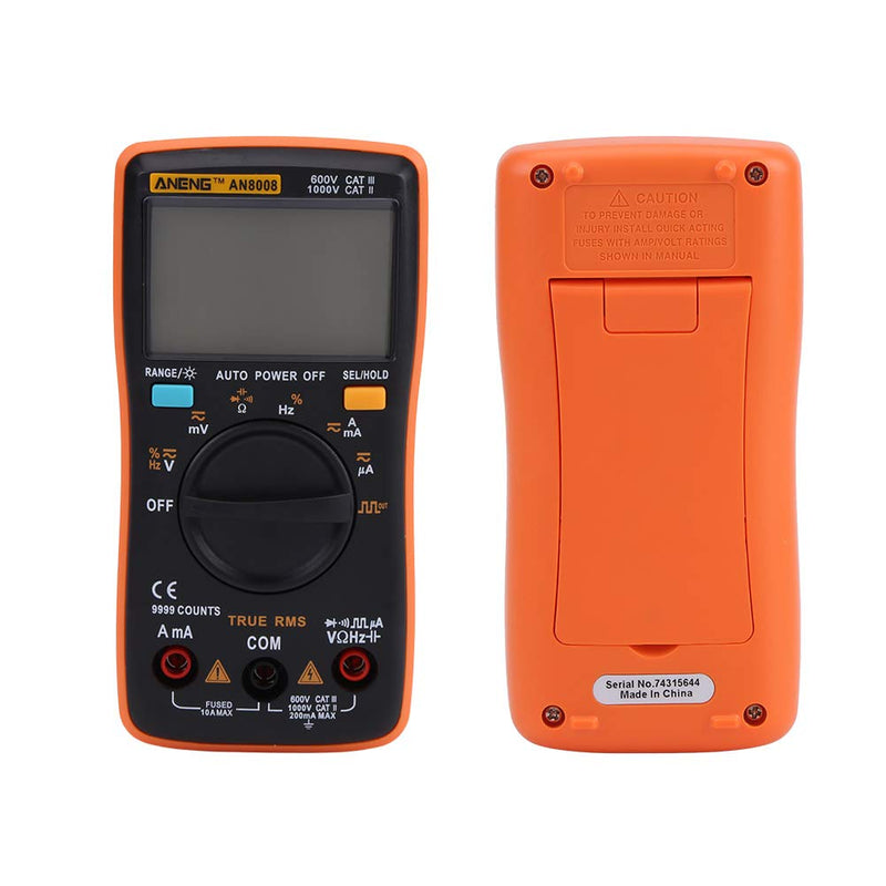 True RMS Digital Multimeter with Continuity & Diode Test, AC DC Voltage, Ammeter, Ohm Meter for Home, Automotive, Electrical Use