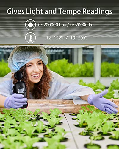 Wintact Light Meter, Digital Lumen Lux Tester for Indoor Plant Lighting
