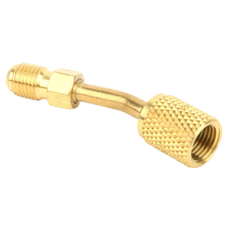 R410A Mini Split System Charging Vacuum Port Adapter, 5/16 Female, 1/4 Male SAE, Brass Converter, for Mini Split System Air Conditioner HVAC