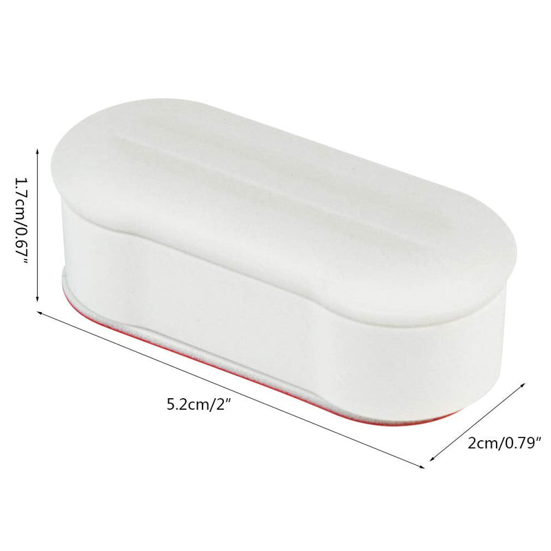 Toilet Seat Bumper Replacement Kit for Bidet with Strong Adhesive, 16 Pcs Topbuti Universal White Toilet Seat Bumpers Pads for Use with Bidets Stick On for Home and Hotel