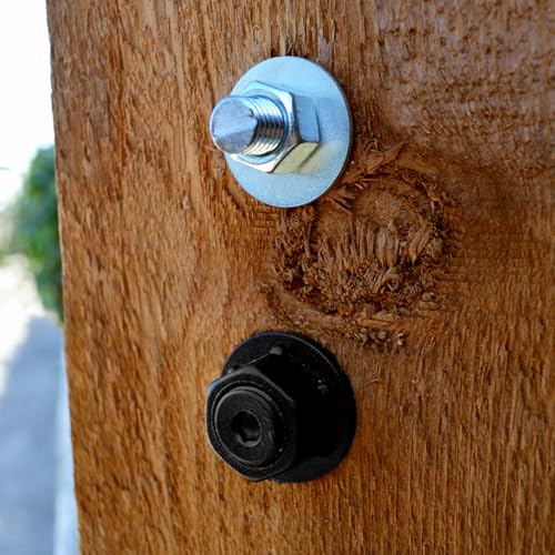 OZCO 2 Pcs OWT Timber Bolts 1/2" x 6–8" | Adjustable Structural Wood Bolts for Pergola, Deck, Beam and Outdoor Wood Structures | Powder-Coated Steel Hardware 1/2" x 6"-8" 2 Pack