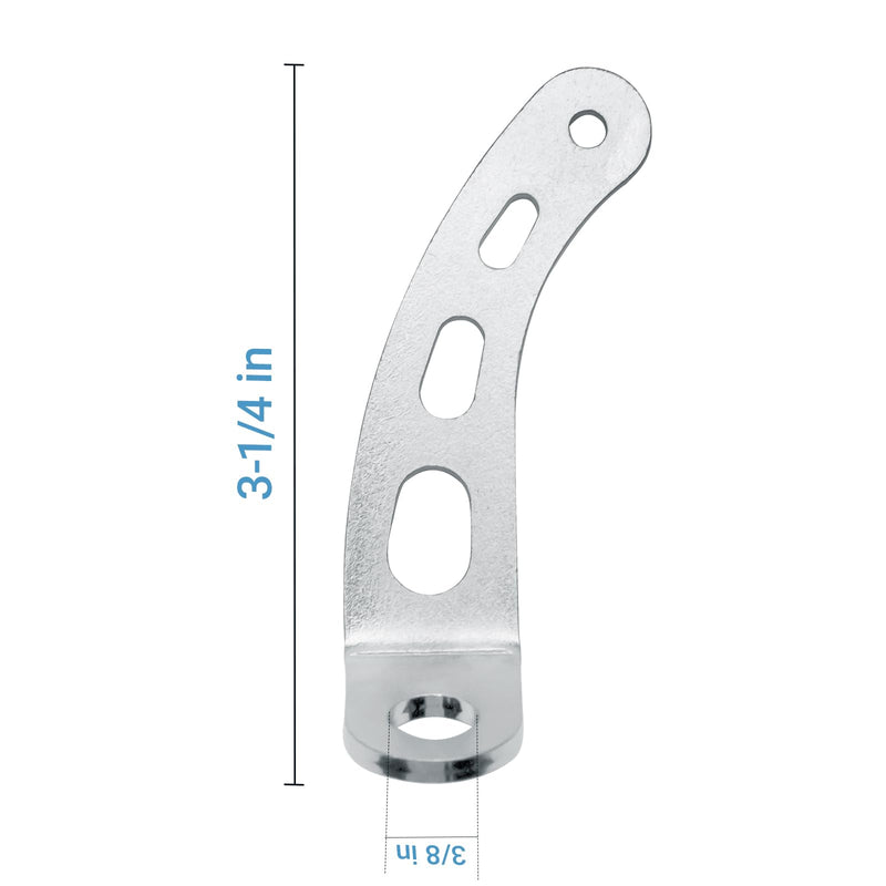 4708 Throttle Return Spring Bracket, Chrome ,Carburetor Throttle Return Spring Bracket - 2 Pack
