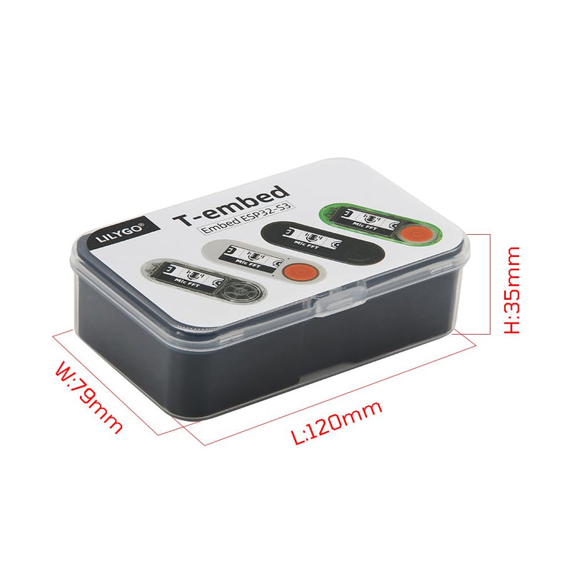 LILYGO T-Embed CC1101 ESP32-S3 TTGO Development Board with 1.9" IPS TFT LCD Low-Power Wireless Module Transparent Shell