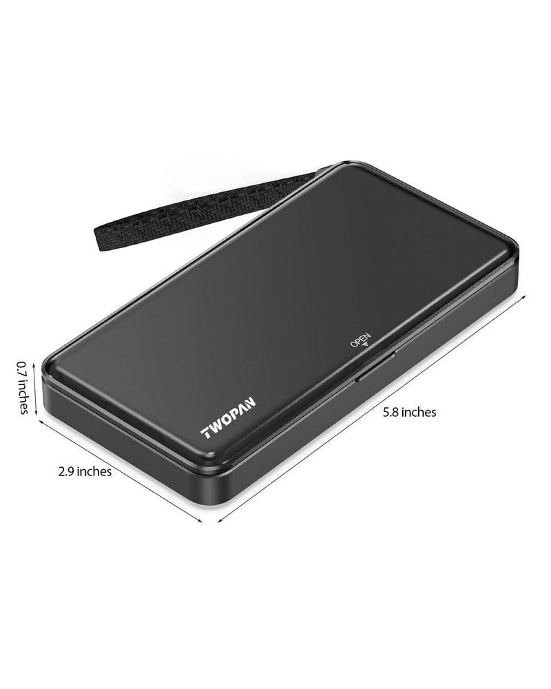 Portable iPhone SSD Travel Case Protective Storage Cover, Compatible Portable iPhone External SSD 1TB 2TB 512GB (Case for 4 SSD)