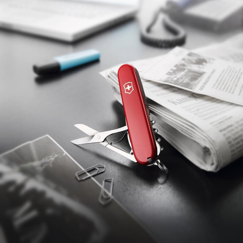 Victorinox Compact Swiss Army Knife, 15-Function Pocket Knife, Red | swiss army knife | medium swiss army knife | pocket knife for men | everyday carry