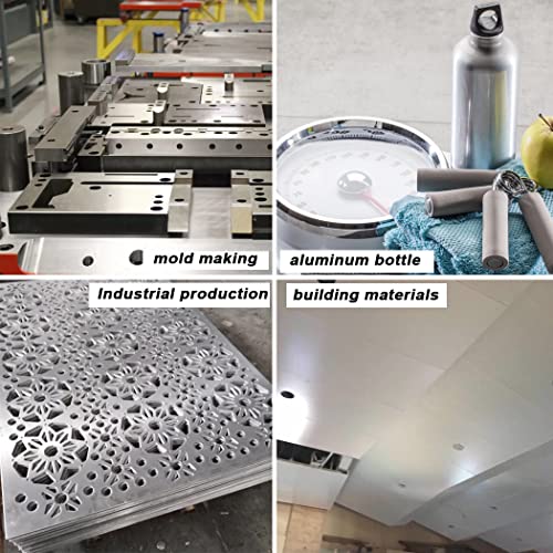 2 Pcs Square Aluminum Flat Bar, 1/4'' Thickness x 3'' Width x 12'' Length, 6061 General Purpose Aluminum Bar Stock, T6511 Solid New MLL Stock, for Crafting lndustry, Covered with Protective Film 1/4'' x 3'' x 12'' 2 PCS