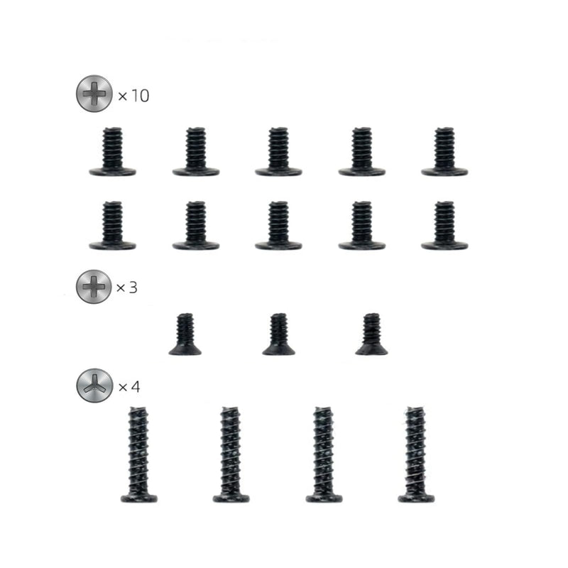 Left and Right Slide Rail Replacement for Nintendo Switch Console | 17 Console Screws + Repair Tools, Compatible with Switch HAC-001 (Not for OLED/Lite/Switch 2)