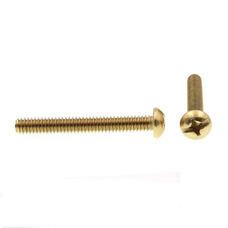 Prime-Line 9005585 Machine Screws, Round Head, Phillips/Slotted Combination Drive, 1/4-20 x 2 in. (25 Pack) 25 Pack