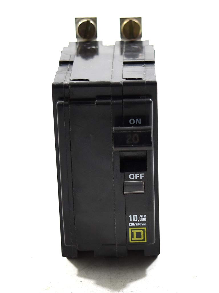 Square D QOB220 Bolt On Circuit Breaker 2P 20 Amp 120/240Vac/48Vdc