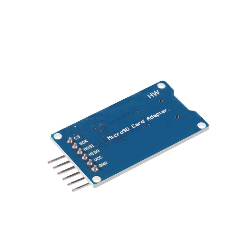 AITRIP 5PCS Micro SD TF Card Adapter Reader Modules with Multicolored Dupont Wire,with Logic Level Chip 3.3V 5V 6 Pin SPI Interface Compatible with for Arduino Raspberry Pi ESP32