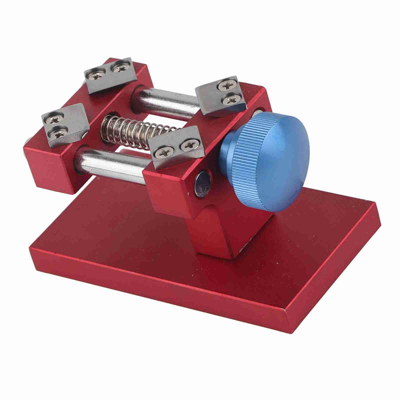 Watch Bezel Opener, Professional Watch Bezel Removal Tool Adjustable Workbench Back Case Opener Tool Watch Repair Maintenance Tool for the 38-40mm Diameter Watches Back Cover (Red) Red