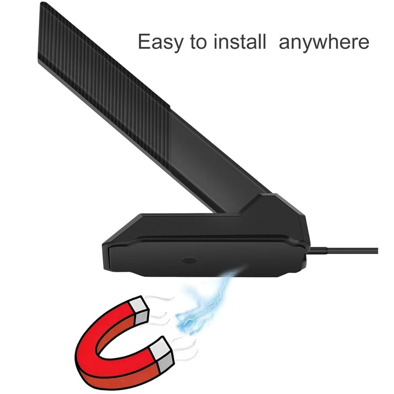 External WiFi 6 6E Tri-Band Antenna 6GHz 5.8GHz 2.4GHz Magnetic Base Replacement Antenna for PC Desktop Computer Asus Rog Strix Gigabyte Aorus Gaming WiFi Motherboard Card, Slinkdsco Wifi 6E Antenna