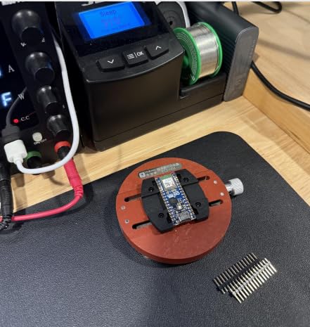 Universal Phone PCB Circular Fixture Motherboard Soldering Ring Clamp Phone Repair Clamping Tool for Phone BGA CPU IC Chip Glue Tin Removal Repair,Red