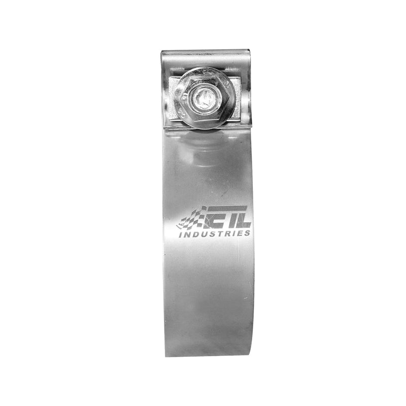 4 Inch Exhaust Clamp, Narrow Band 304 Stainless Steel Clamp for Muffler, 1 Pc 4 Inch