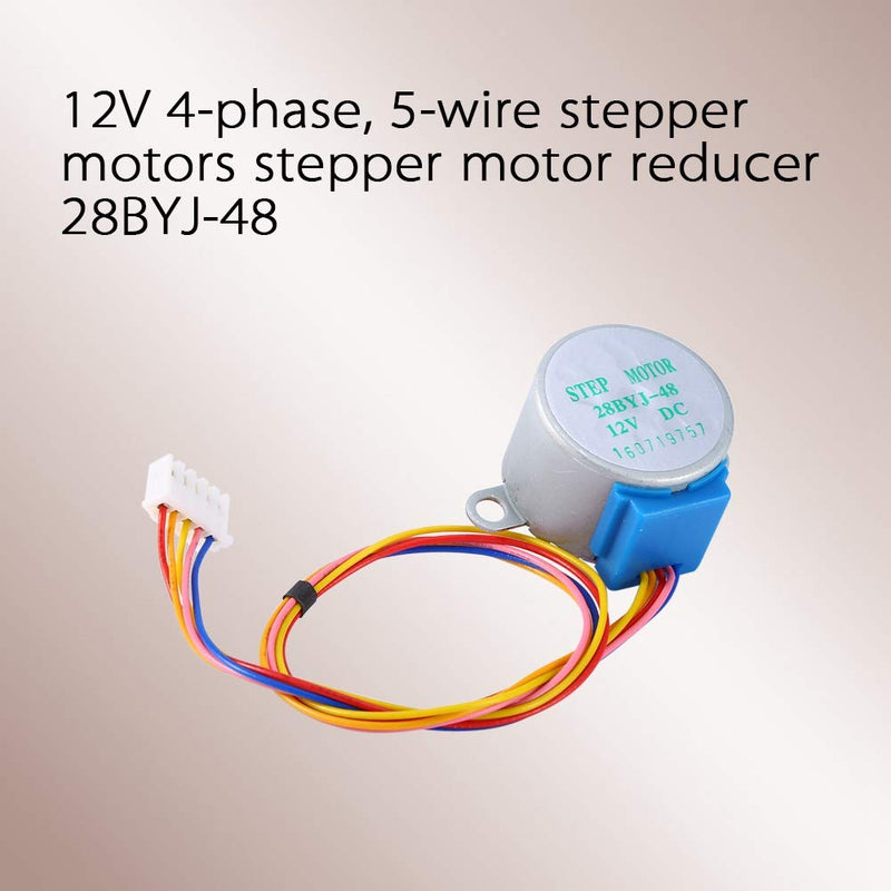 Step Motor, 12V 4 Phase Stepper Motor 28BYJ-48-12V, 5 Wire, ULN2003 Chip, Valve Gear, Reduction, DIY Project, Electric Motors