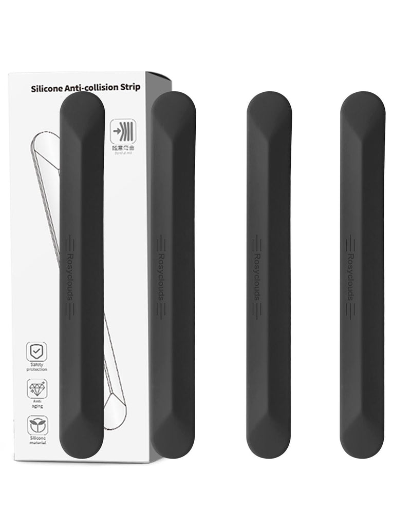 muekzu Silicone Car Door Edge Guard Trim Molding Crash Scratch Protector Scratch Guard for Car,Sedans,Truck,SUV 4PCS (Black) BLACK