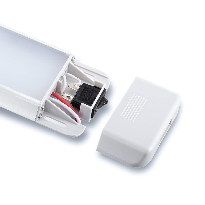 LED Interior Utility Light Fixture 30.3" x 2.6", High Lumen-Output Low Current Draw Energy Efficient, Frosted Lens 6000K Cool-White Even Diffused Beam, On/Off Rocker Switch 12V-24V DC, 1-Pack 30.3" x 2.6"