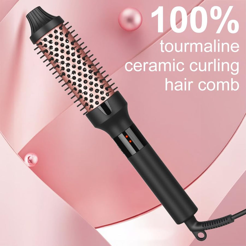  [AUSTRALIA] - UNOBEY Thermal Brush, 38mm Heated Hot Brush for Curls & Volume | 38mm Heated Round Brush Hair Curling Iron Comb Create Natural Curls, Volume & Smoother Hair, Dual Voltage