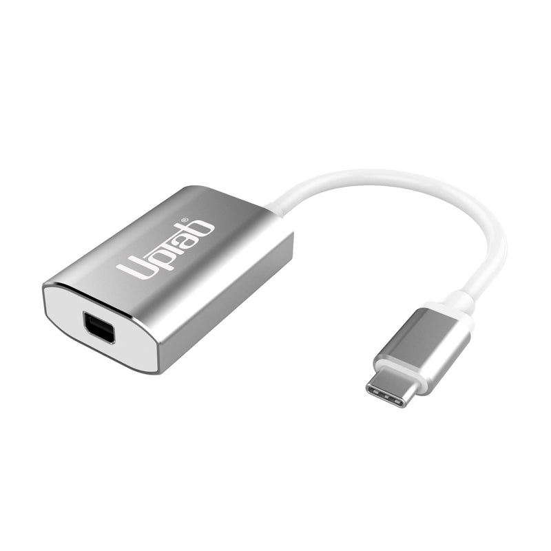 USB C to Mini DisplayPort Adapter UPTab 4K@60Hz USB-C Thunderbolt 3 to MDP Adapter with Power Port for New M4 MacBook Pro/Air, iPad Pro, Mac mini M4, iMac, and More (Silver) Silver