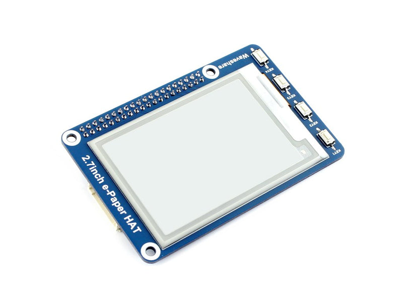 264x176 Resolution 2.7 Inch e-Paper Display HAT E-Ink Screen LCD Module SPI Interface with Embedded Controller for Raspberry Pi 2B 3B 3B+ 4B Zero Zero W/Arduino/STM32/Jetson Nano
