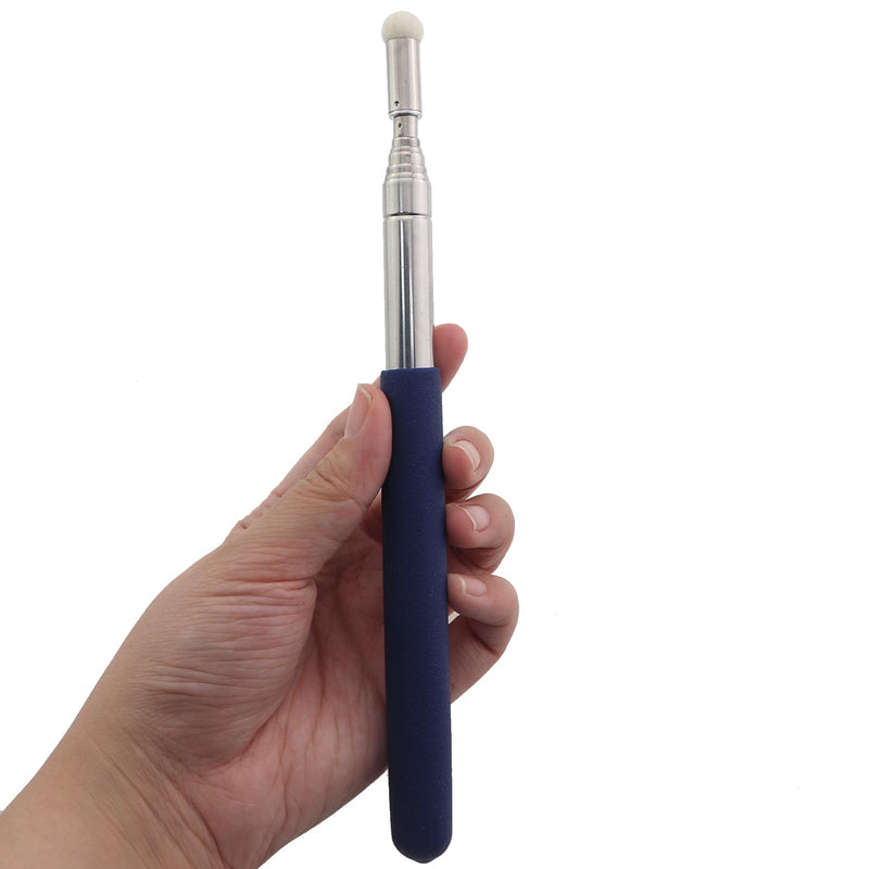 2PCS Retractable Teacher Pointer Large Screen Whiteboard Presentation Pin Blackboard for Coach Classroom Retractable Whiteboard Pointer Extends to 39 inch Blue