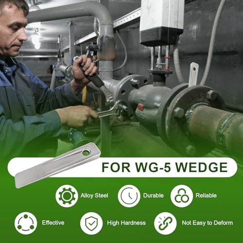 WG-5 Welding Wedge Pipe Wedge, 5 inch Steel Wedges for Leveling, Spacing Wedges for Welding Pipe Spacer Wedge for Planers, Shapers, and Other Applications, Small Metal Wedges, Wedge Tool Anchors