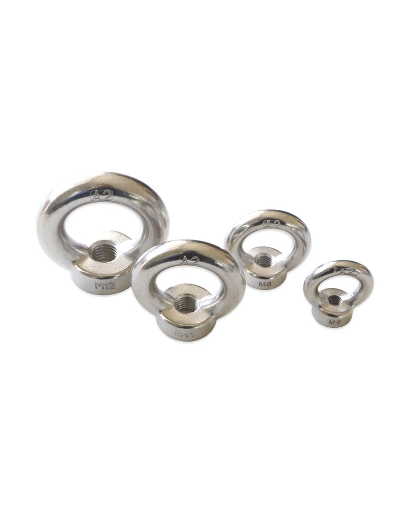 M12-1.75 Eye Nuts - IMScrews 304 Stainless Steel Eye Nuts - Resilient Hardware for Home Repairs and Professional Projects Pack of 4 M12-1.75