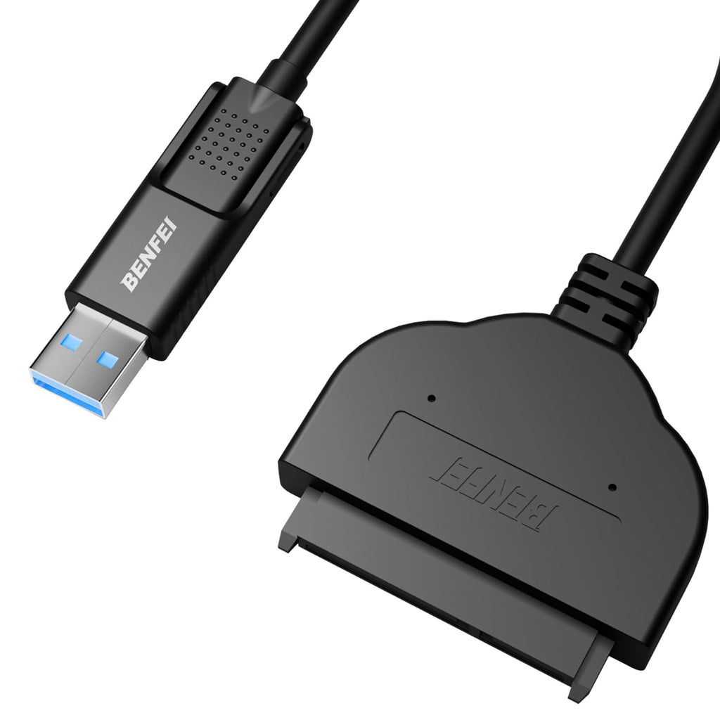 BENFEI SATA to USB Cable, 2in1 USB-C/USB 3.0 to SATA III Hard Driver Adapter Compatible for 2.5 inch HDD and SSD USB to 2.5 SSD HDD