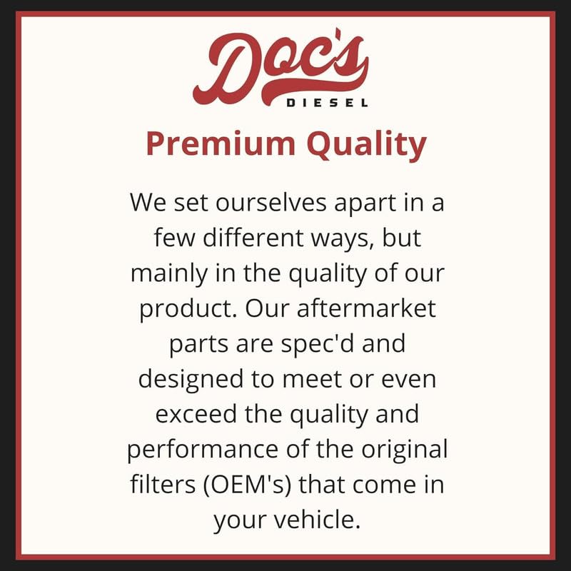 Doc's Diesel Filter Kit DGF429+D11715 | Compatible with Chevrolet/GMC 3.0L Duramax 2020+ | Replaces TP1015, PF66