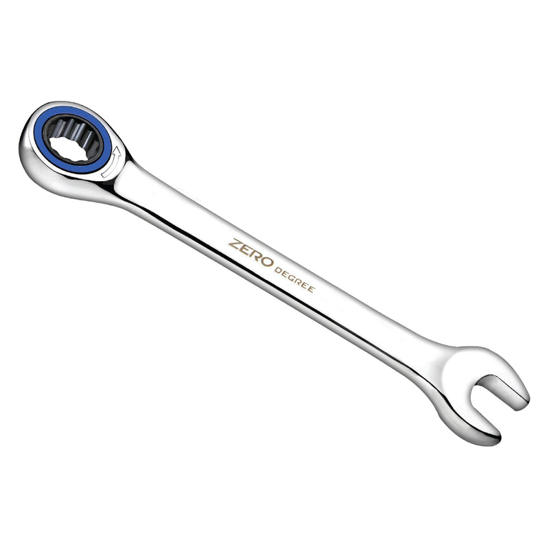 Zero Degree 38141 Ultra-Precise 7-Piece Gearless Ratchet Wrench Set – Nickel Plated High-Carbon Steel with ASME Certified Torque – Durable & Rust-Resistant – Perfect for Tight Spaces, Metric
