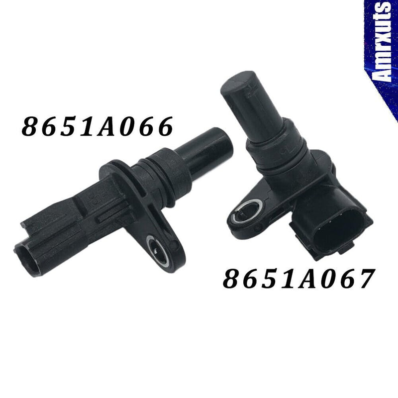 Amrxuts 2pcs Transmission Input/Output Speed Sensor for Mitsubishi Outlander Lancer 2.0L 2.4L 2008-2011 8651A066 8651A067