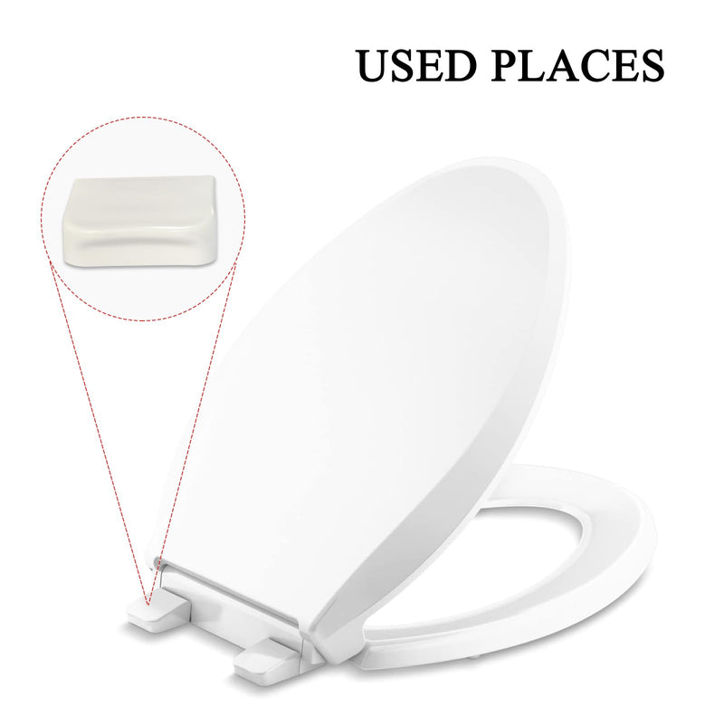 6 Packs Toilet Seat Hinge Cover Caps Compatible with Kohler 7315/7316 Toilet Seat Replacement Parts