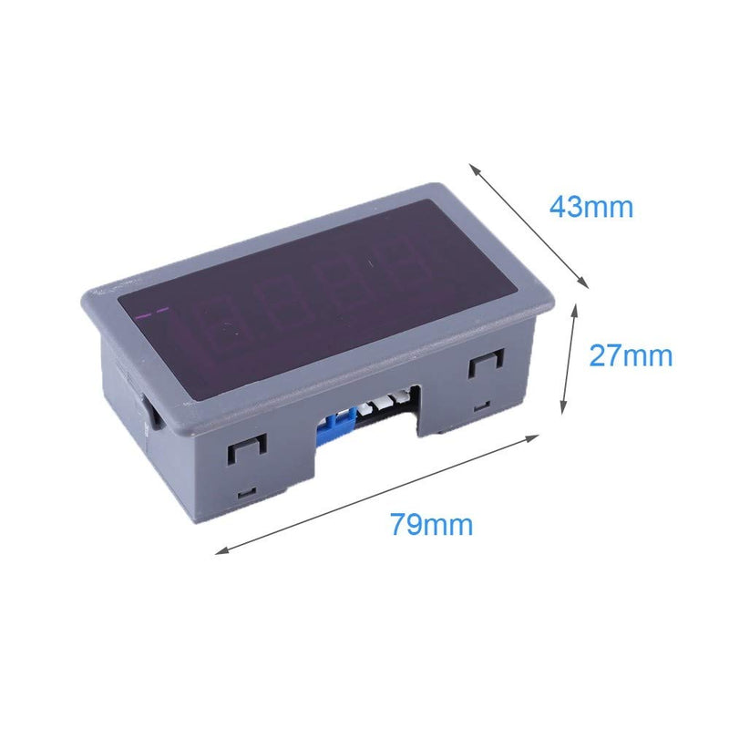 DONGKER Digital LED Tachometer,AC 110V 220V 4Bit Digital Speed Meter High Precision RPM Speed Meter with Proximity Switch Sensor