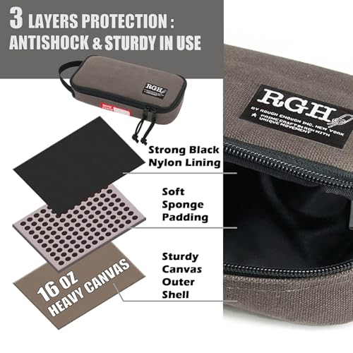 Rough Enough Small Tool Bag Pouch Canvas Motorcycle Tool Bag Grey