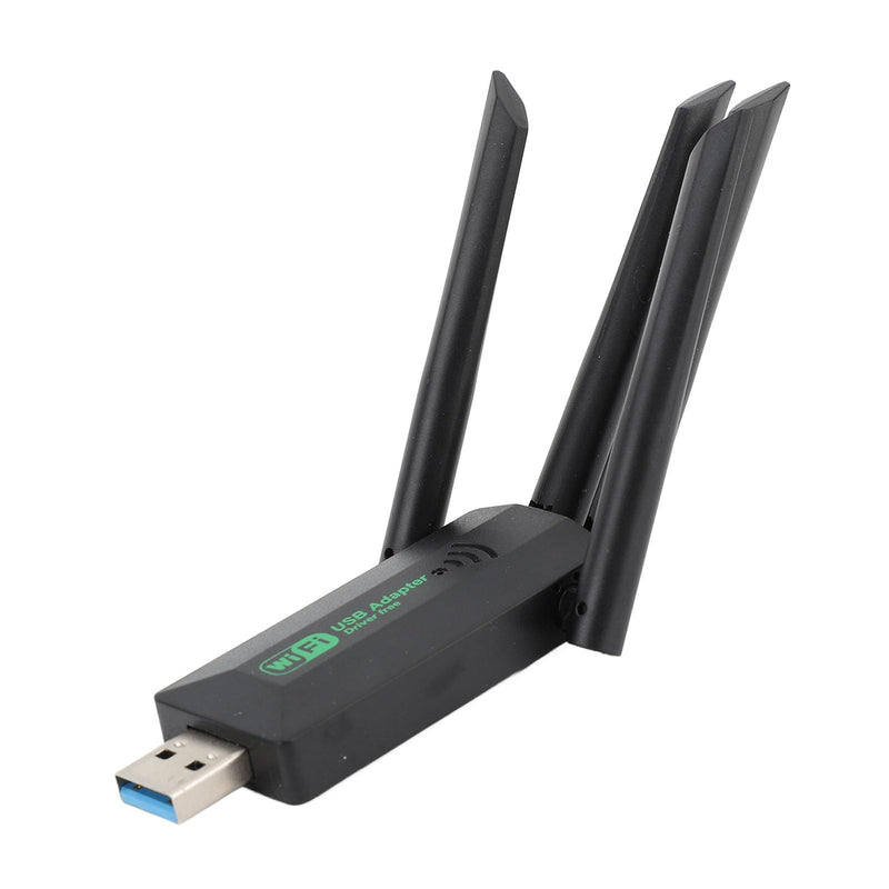 USB Adapter, 1200Mbps USB 3.0 Network Dongle with High Gain 4 Antennas, Dual Band Network Adapter for Desktop Computer Laptop