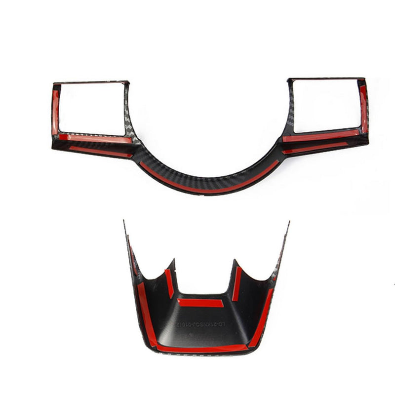 Carbon Fiber Steering Wheel Cover Molding Trims for Nissan Pathfinder 2022-2025 for 2021-2024 Rogue