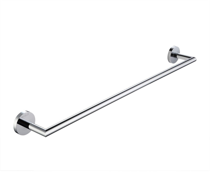 Towel Racks for Bathroom, Chrome Towel Bar, Wall Mounted Towel Holder, Modern Hotel Style Bath Towel Rail, Brass, 077070-CR Leo Series Single Towel Bar