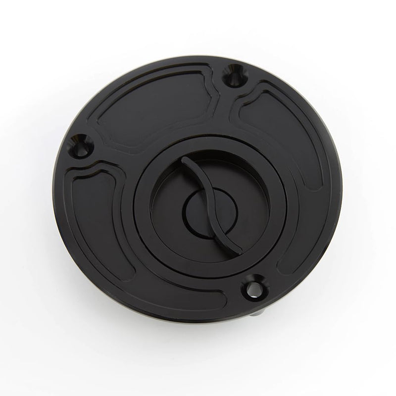 Motorcycle Gas Cap Fuel Tank Cover Keyless for R3 R25 R6/R6S R1 R1S R1M FAZER FZ1 FZ6 FZ6R FJR1300 MT10 FZ10 MT07/FZ07 FZ09/MT09 R125 Black