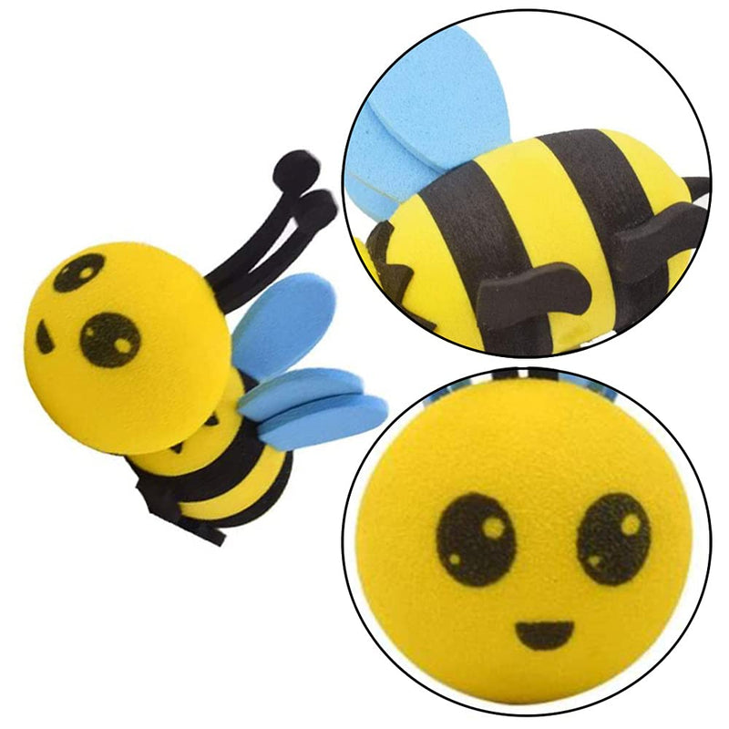 Car Aerial 3 Pcs Car Aerial Toppers Cute Honey Bee Aerial Balls Happy Face Bumble Bee Car Stickers Funny Antenna Hats