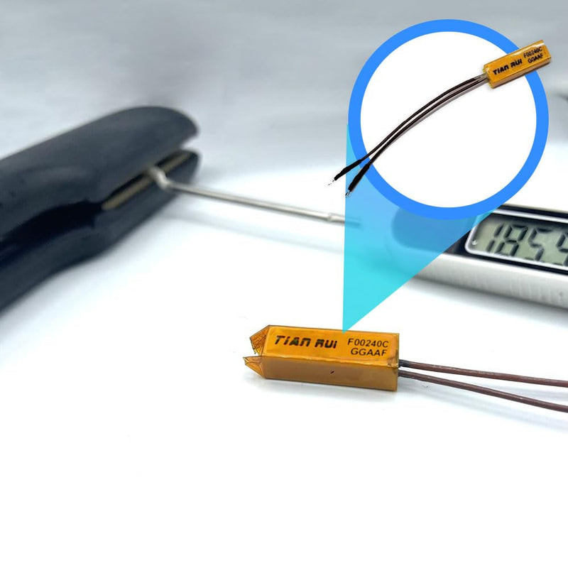 Thermal Fuse for GHD Hair Straightener Plates 240°C 10A 5.0, 4.2B, SS5.0 | SM5.0 and Earlier Models | Metal Alloy | Overheat Protection Spare Part Thermal fuse
